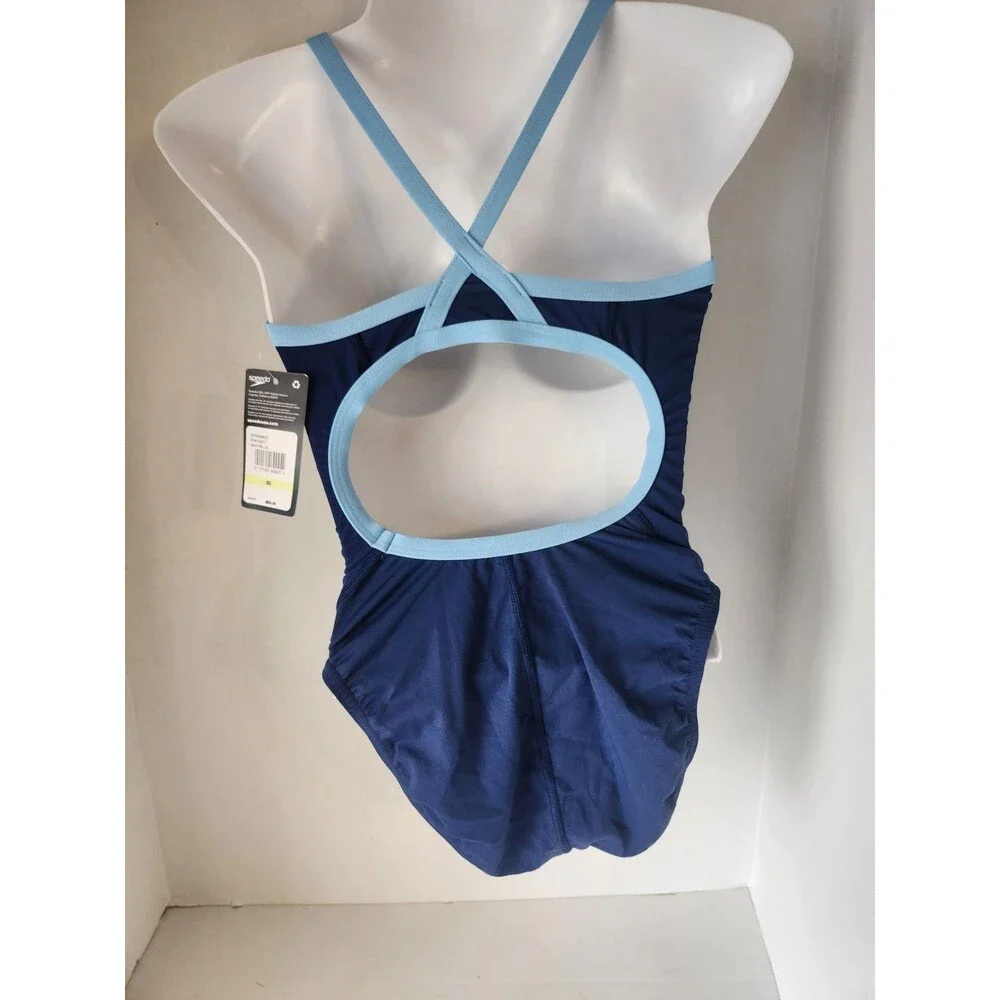 Speedo NWT Women's Endurance Plus Cross Back One Piece Swimsuit Size 30/Small